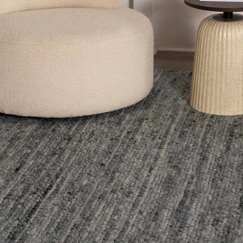 Olisa Charcoal Wool Area Rug by Boutique Rugs