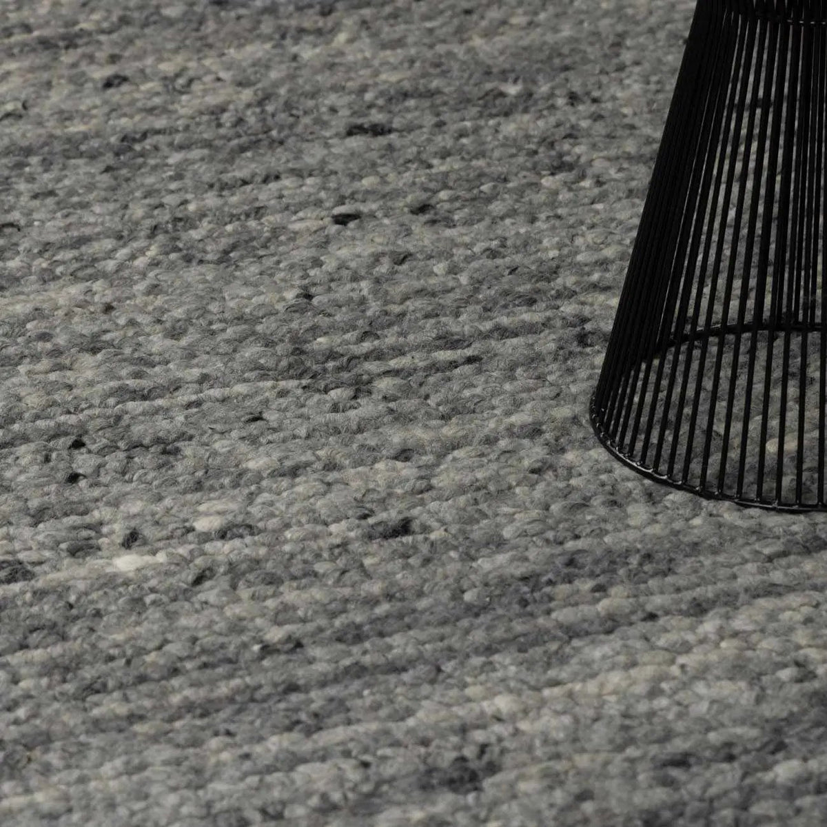 Olisa Charcoal Wool Area Rug, photo 14 of 15
