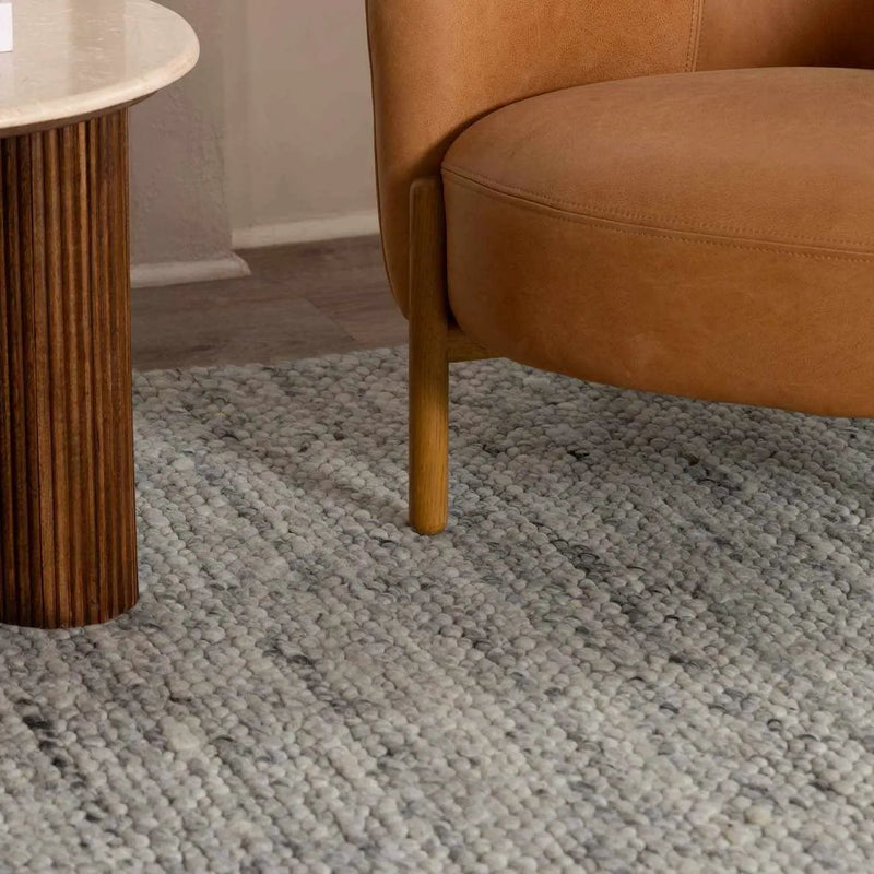 Olisa Gray Wool Area Rug by Boutique Rugs