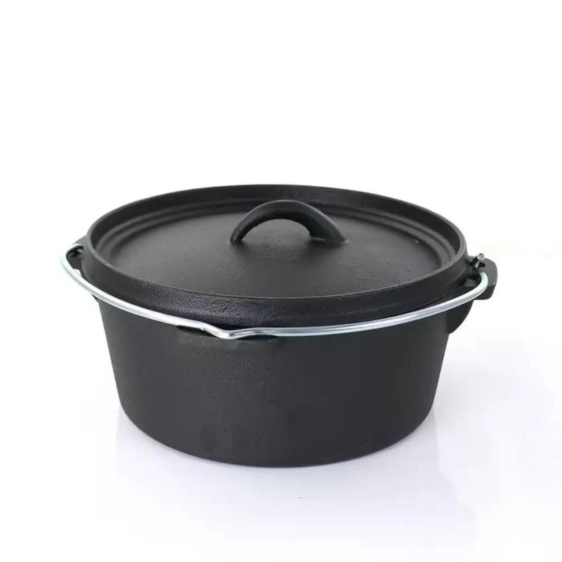 5-Piece Cast Iron Cookware Set with Dutch Oven Griddle and 2 Skillets by HomePacific