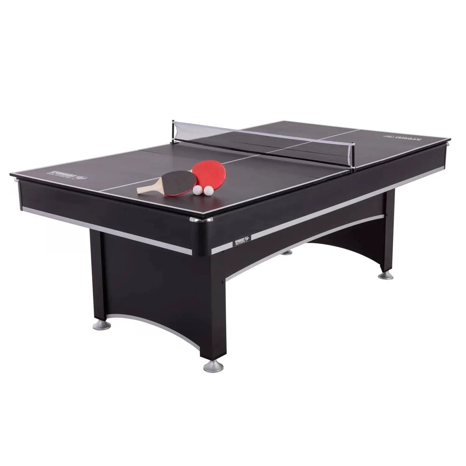 7-Foot 2-in-1 Conversion top Pool Table Ping Pong Table Set by HomePacific