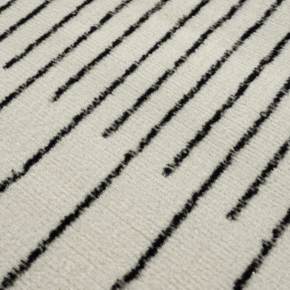 Angus Abstract Black and White Area Rug, photo 13 of 16