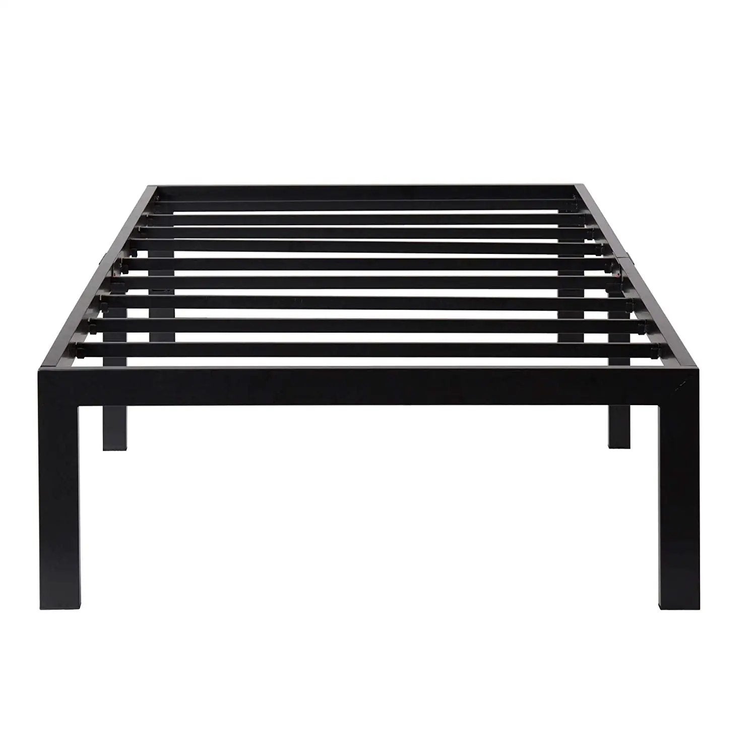 Twin size Modern Heavy Duty Black Metal Platform Bed Frame by HomePacific