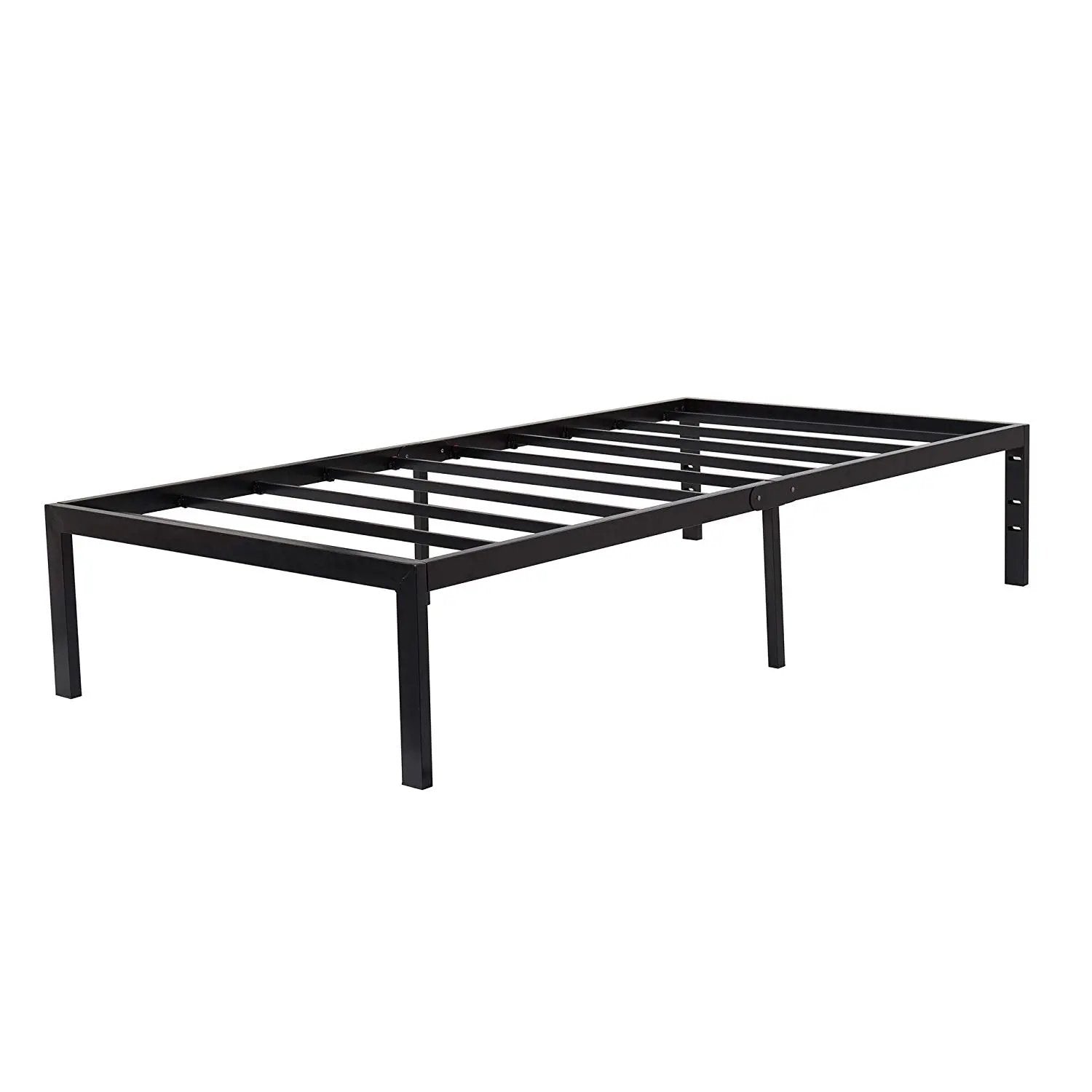 Twin size Modern Heavy Duty Black Metal Platform Bed Frame by HomePacific