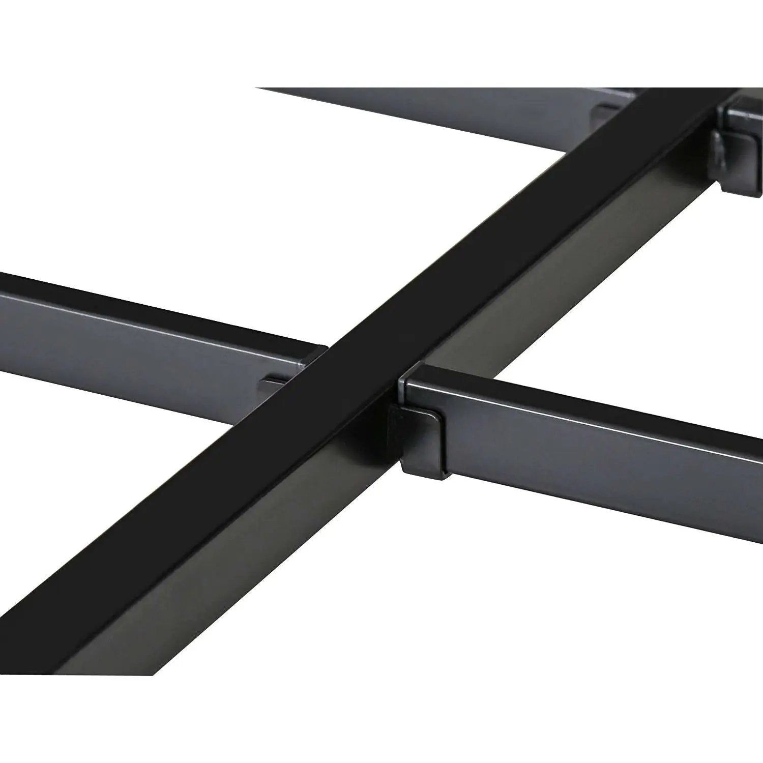 Twin size Modern Heavy Duty Black Metal Platform Bed Frame by HomePacific
