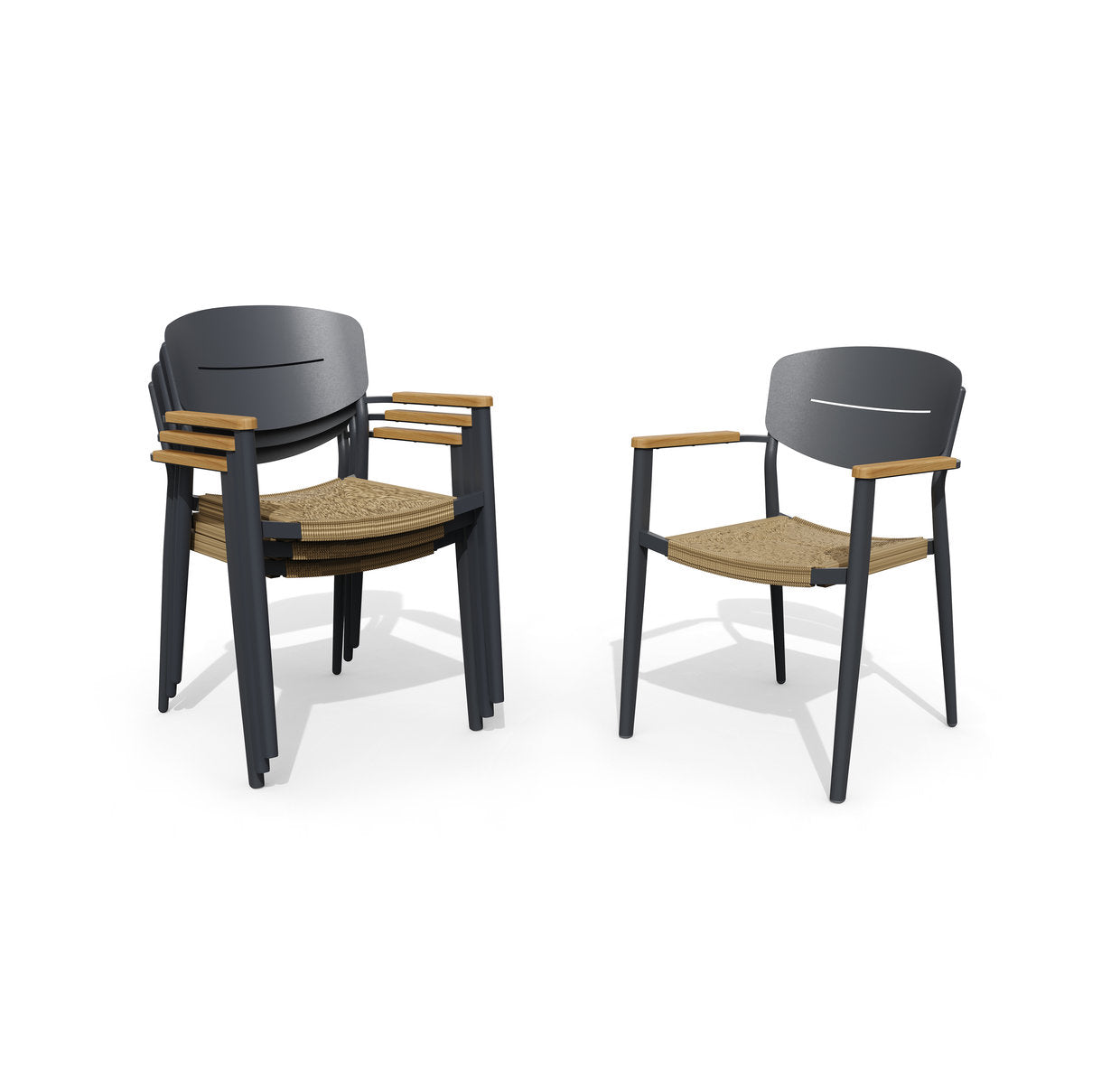 Gin 5-Piece Wicker Dining Set by Outdoor-USA®