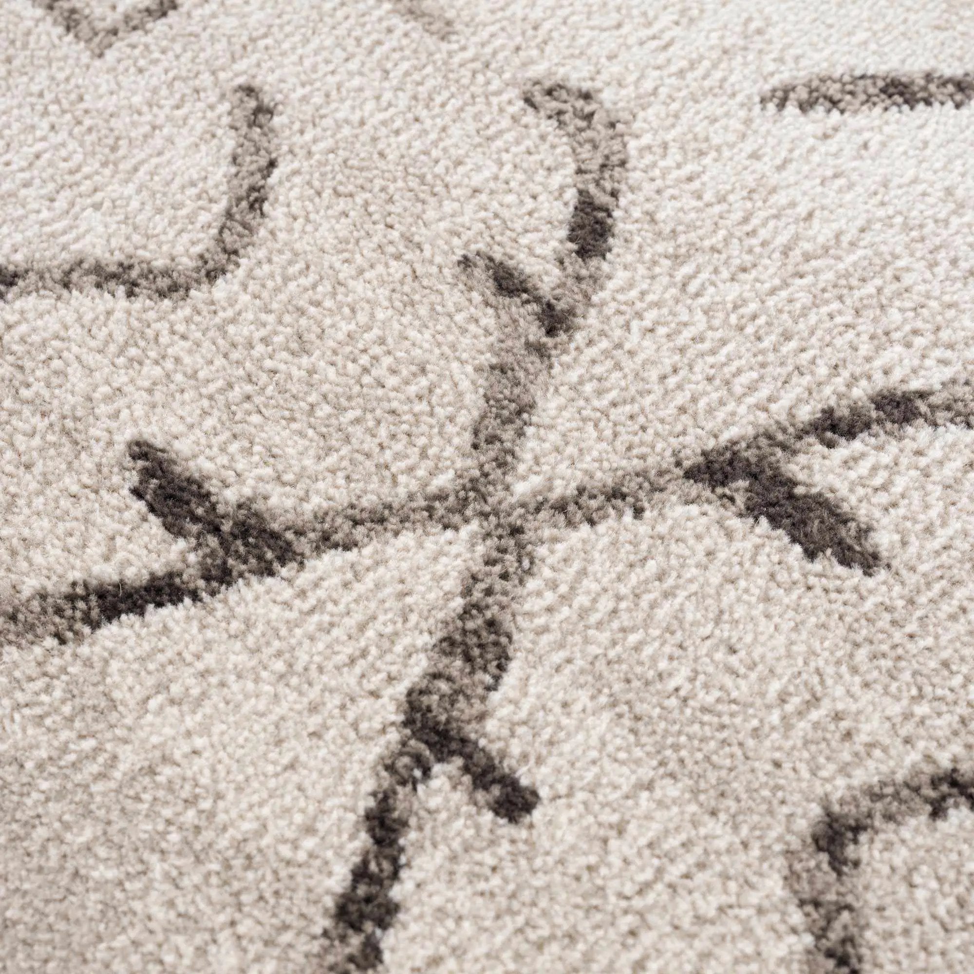 Azzan Cream & Charcoal Area Rug by Hauteloom