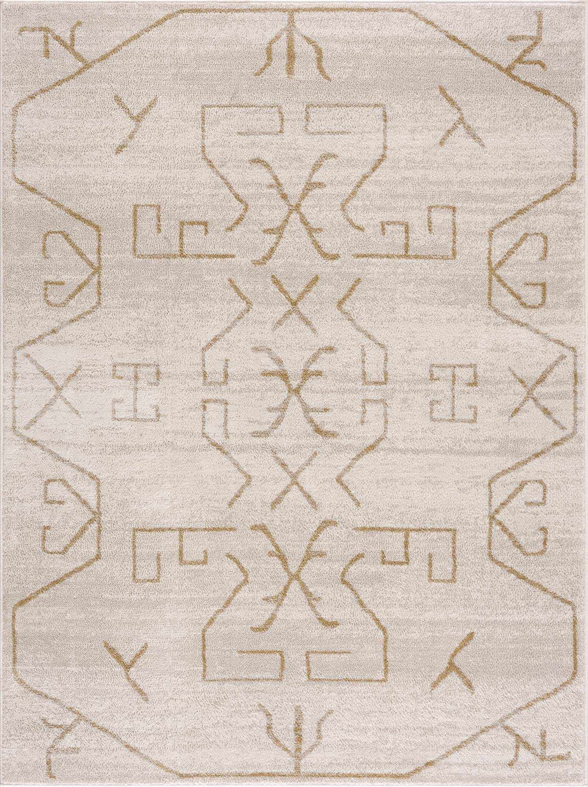 Azzan Cream & Gold Area Rug - Clearance