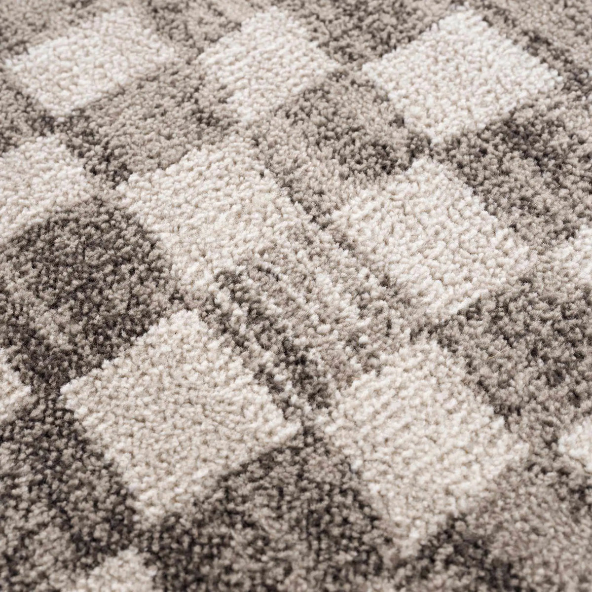 Benjy Irregular Checkboard Rug - Beige, photo 13 of 13