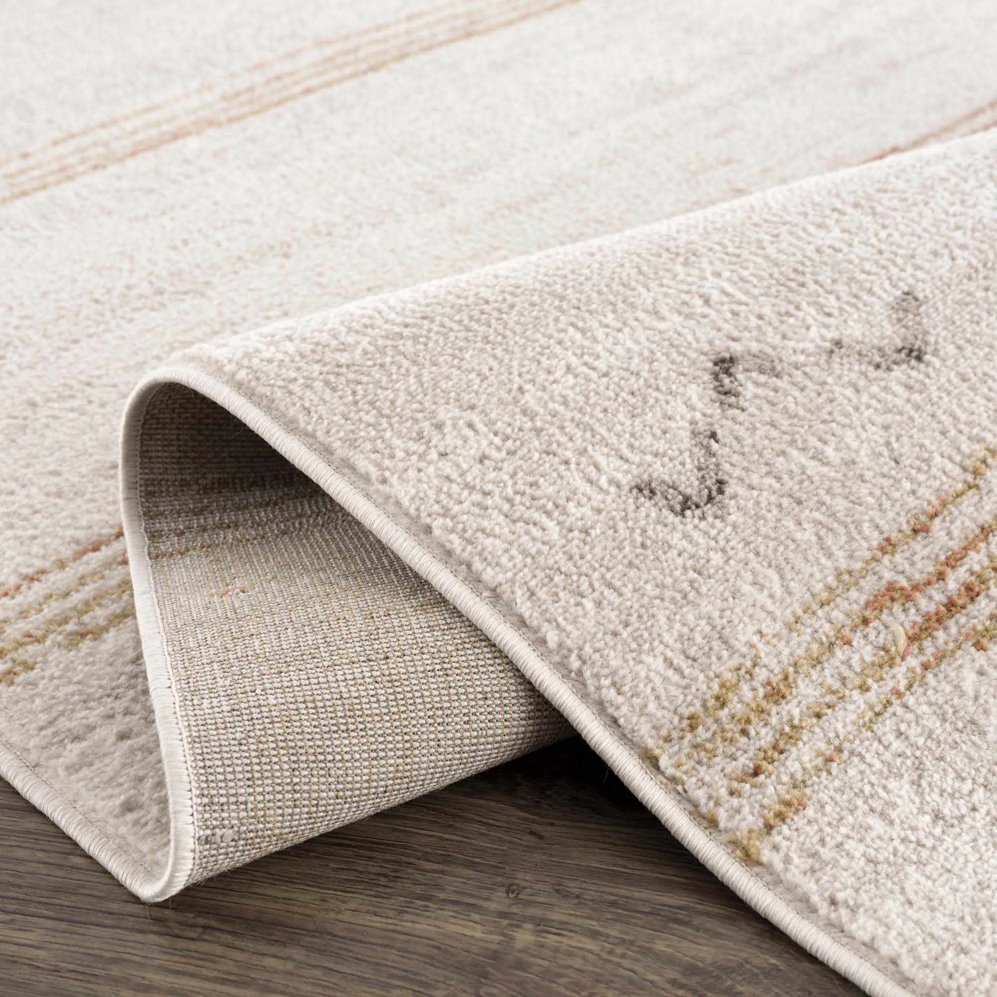 Deja Cream & Gold Area Rug - Clearance by Boutique Rugs