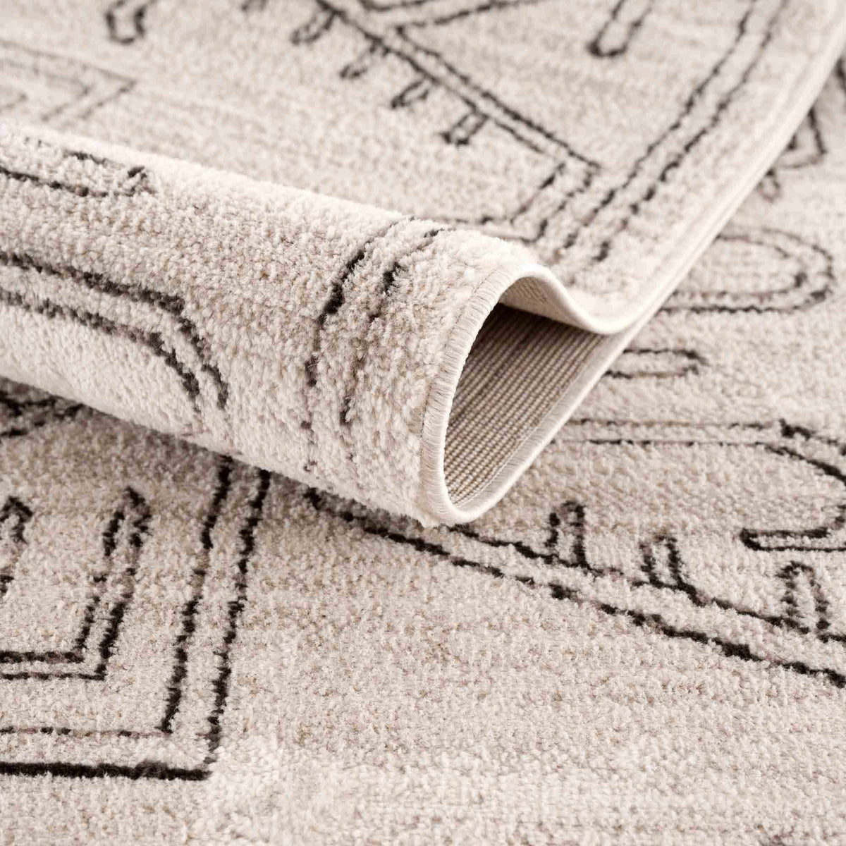 Divya Cream & Charcoal Area Rug - Clearance, photo 6 of 14