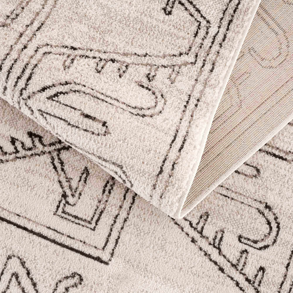 Divya Cream & Charcoal Area Rug - Clearance, photo 13 of 14