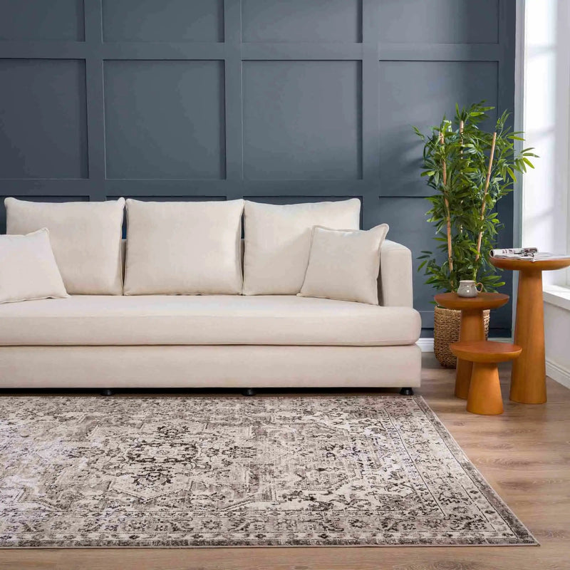 Albie Beige Area Rug by Hauteloom