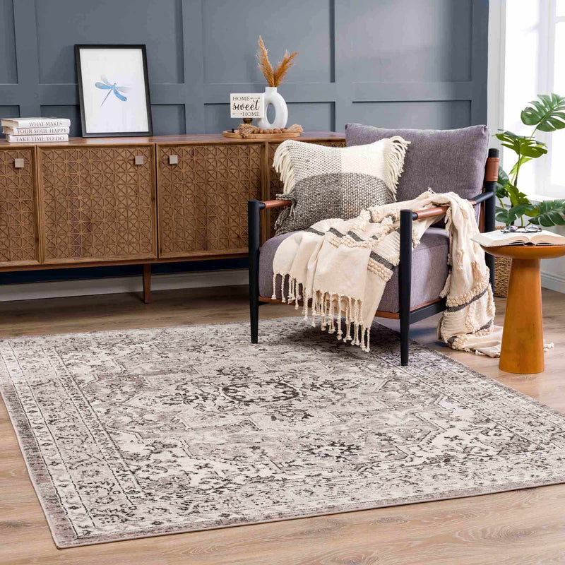 Albie Beige Area Rug by Hauteloom