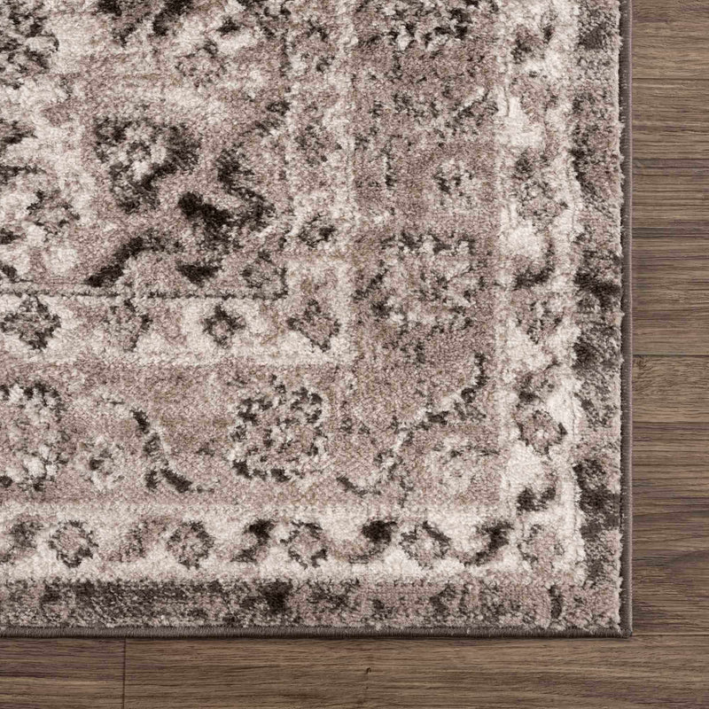 Albie Charcoal & Beige Area Rug by Hauteloom
