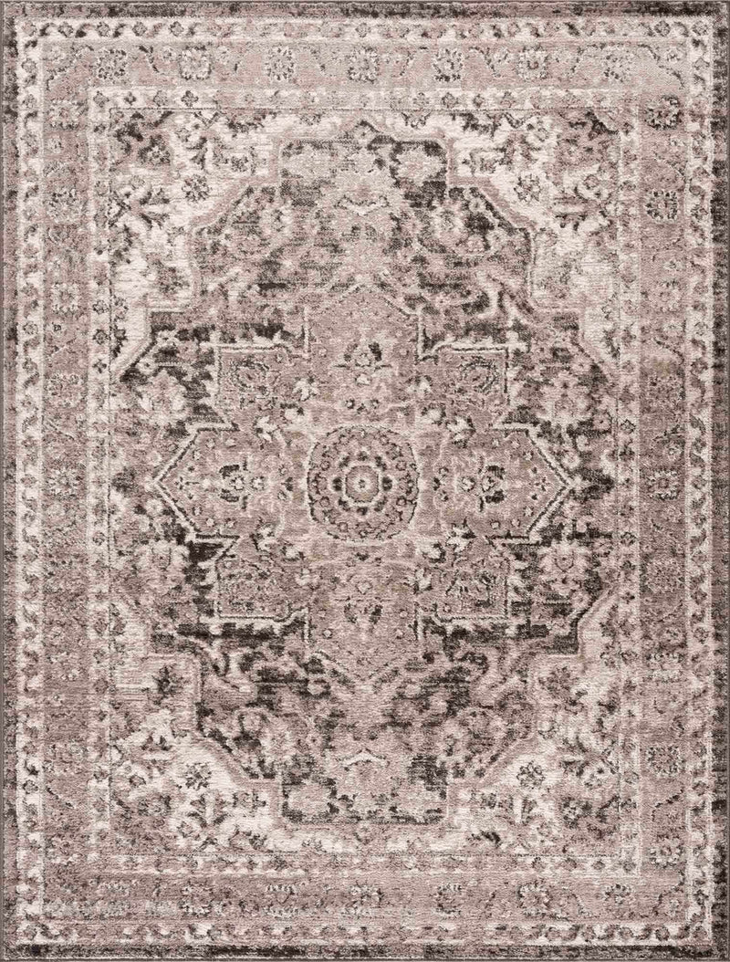 Albie Charcoal & Beige Area Rug - Clearance by Boutique Rugs