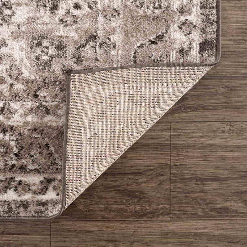 Albie Charcoal & Beige Area Rug by Hauteloom