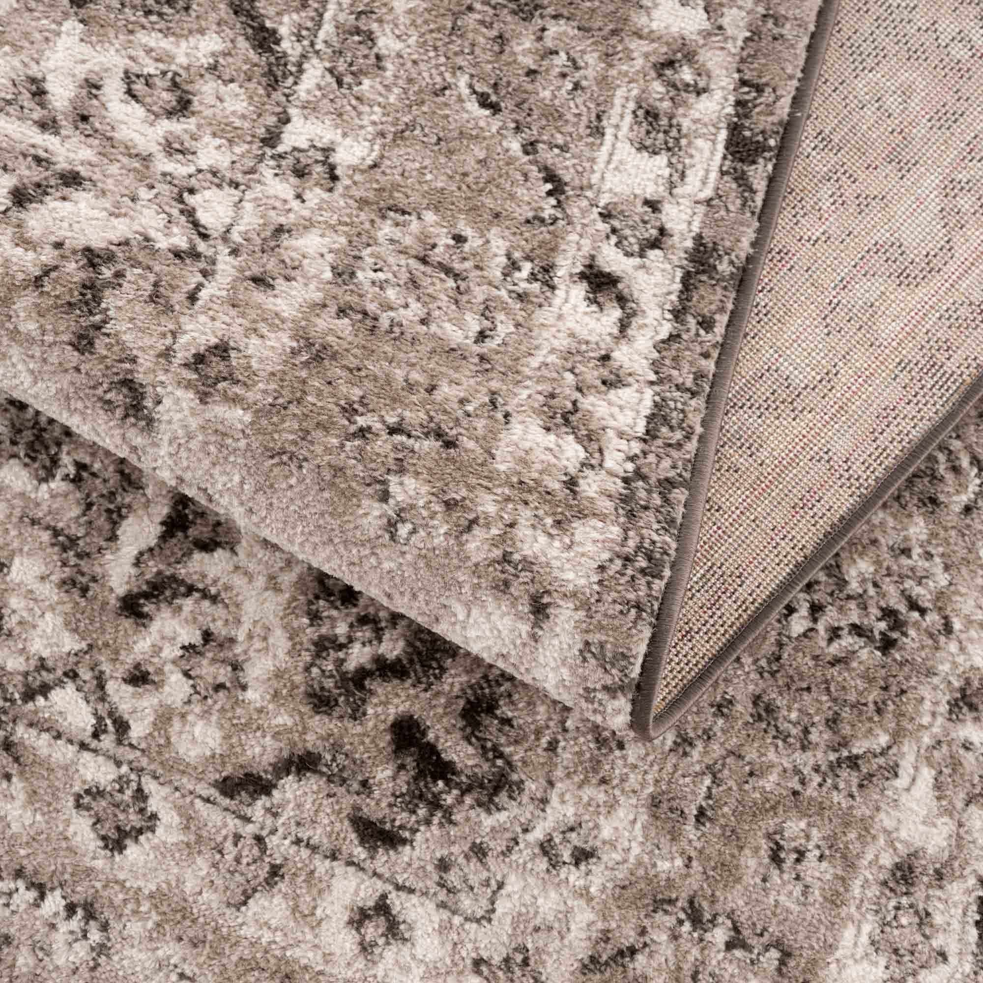 Albie Charcoal & Beige Area Rug by Hauteloom