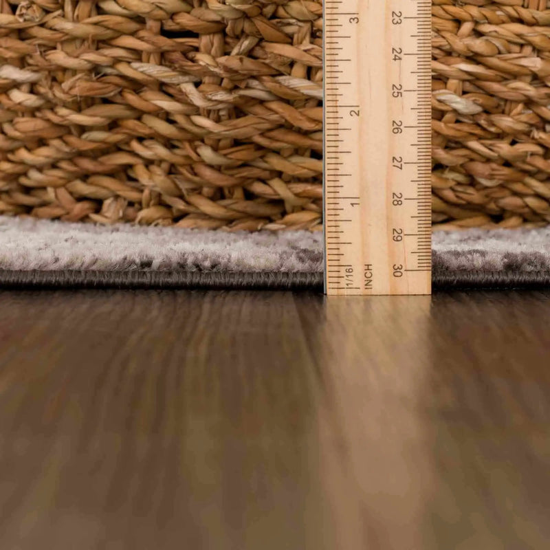 Albie Charcoal & Beige Area Rug by Hauteloom