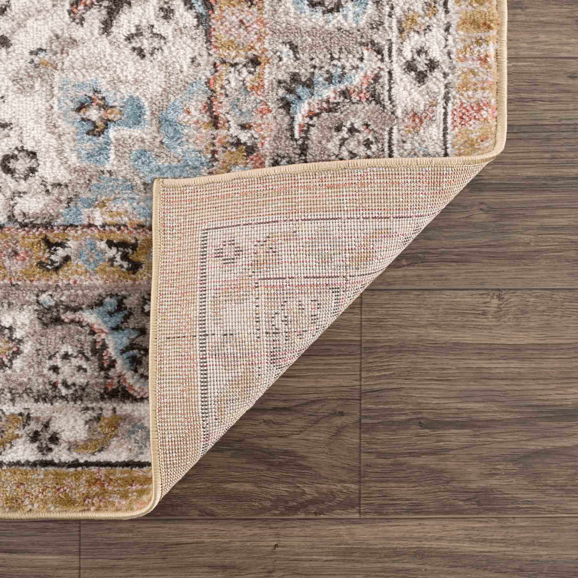 Albie Gold & Beige Area Rug - Clearance by Boutique Rugs