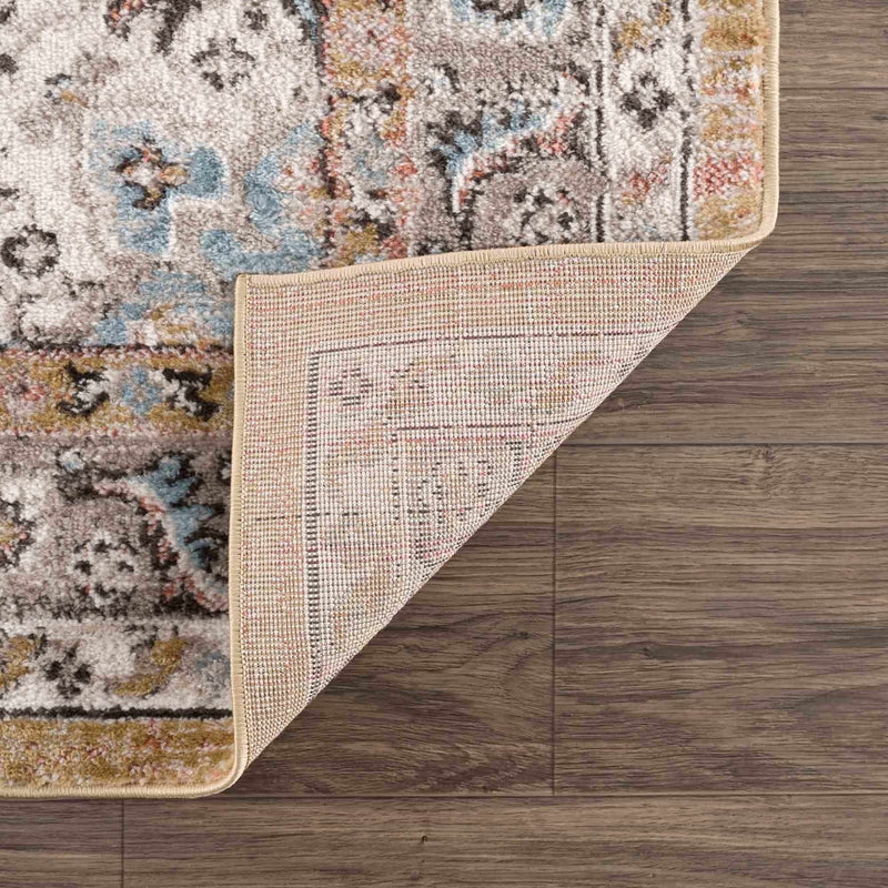 Albie Gold & Beige Area Rug by Hauteloom