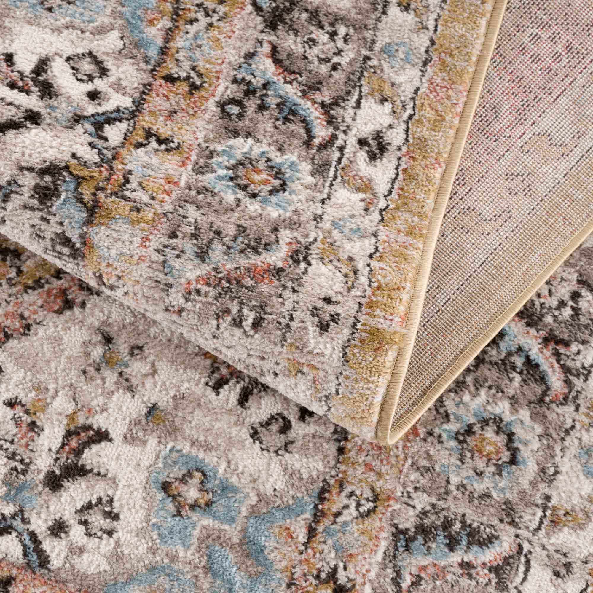 Albie Gold & Beige Area Rug - Clearance by Boutique Rugs