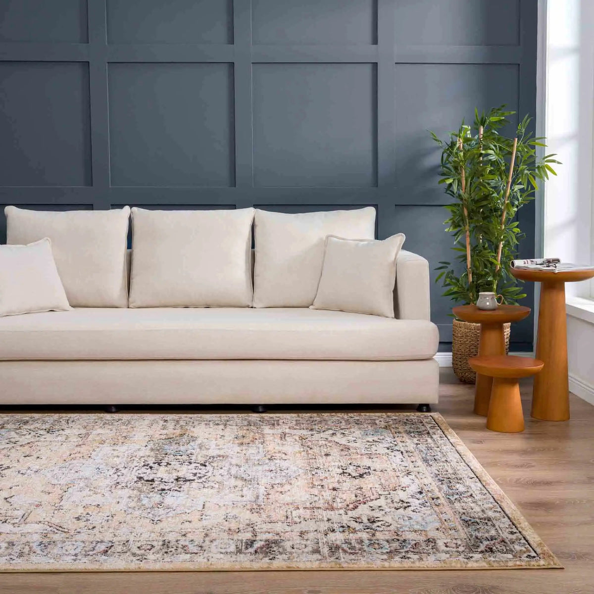 Albie Gold & Beige Area Rug, photo 12 of 14