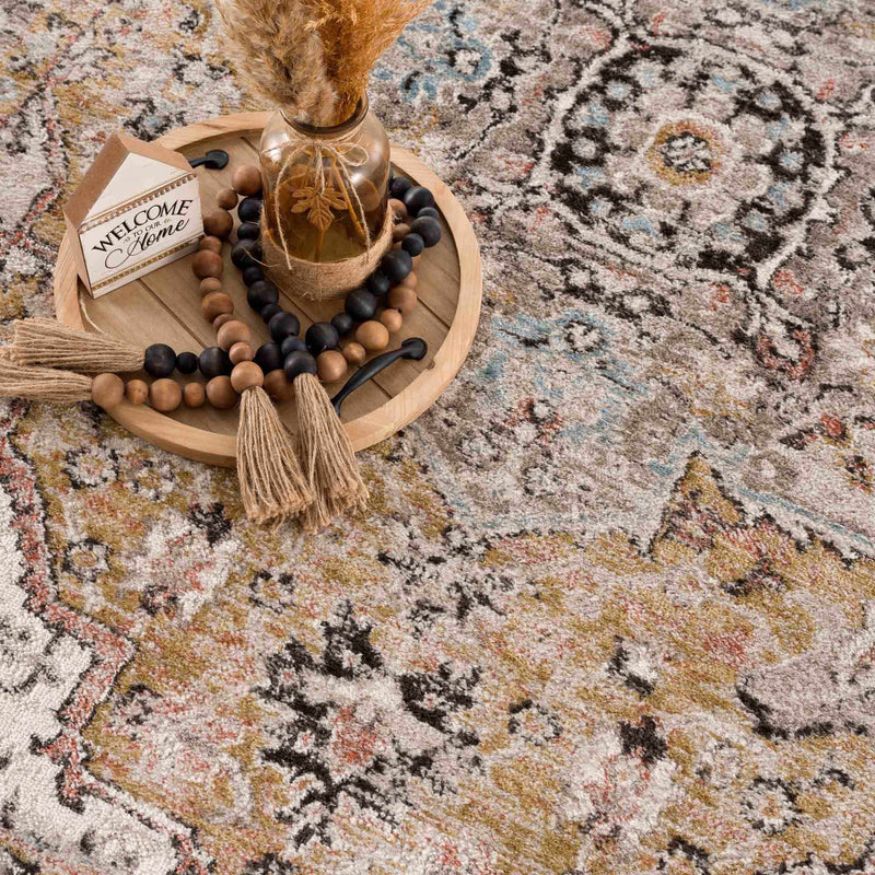 Albie Gold & Beige Area Rug - Clearance by Boutique Rugs