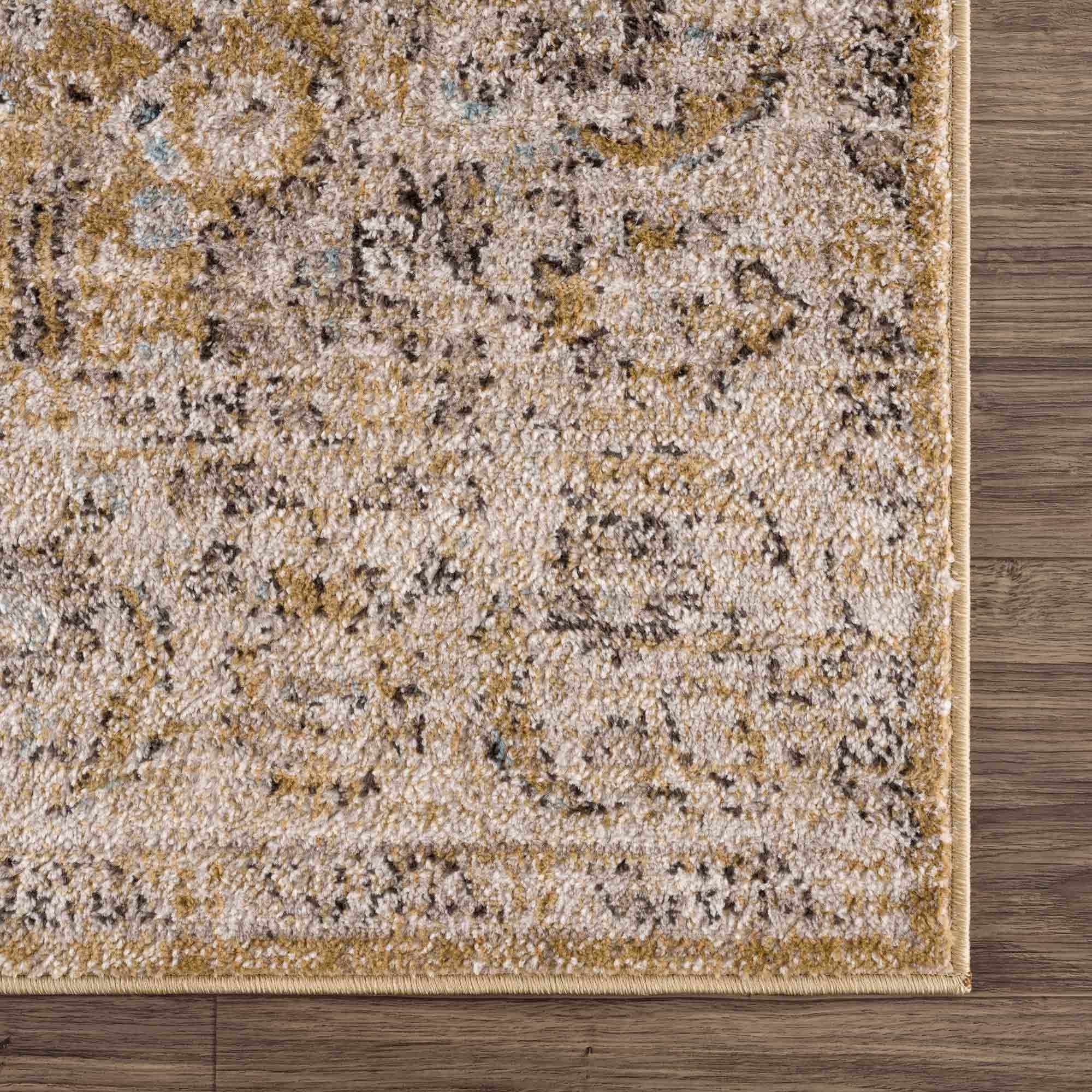 Anana Gold & Beige Area Rug - Clearance by Boutique Rugs