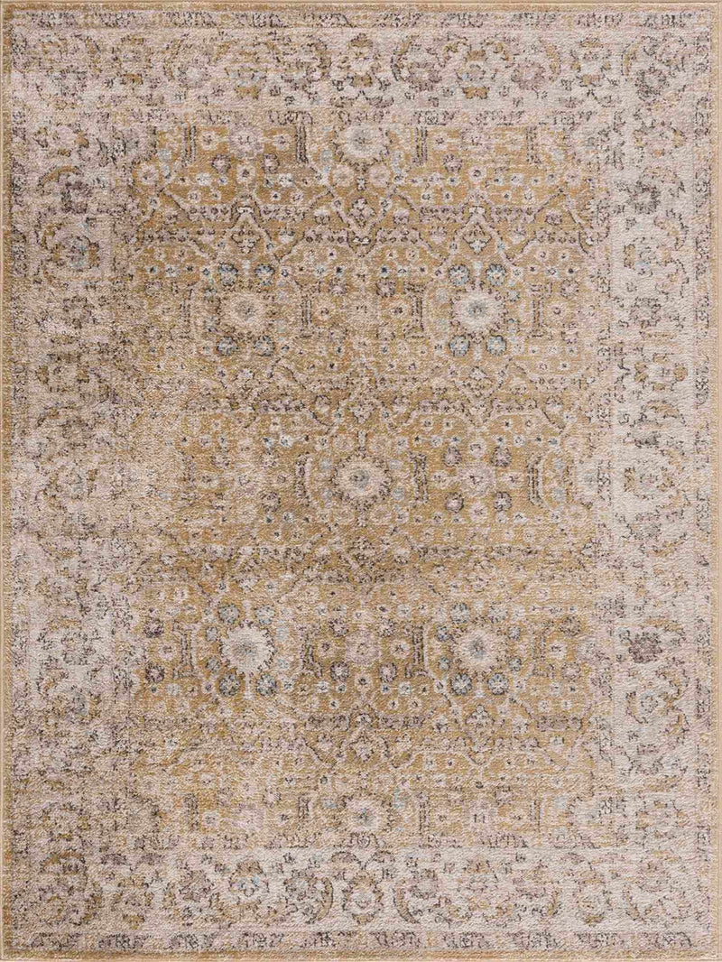Anana Gold & Beige Area Rug - Clearance by Boutique Rugs