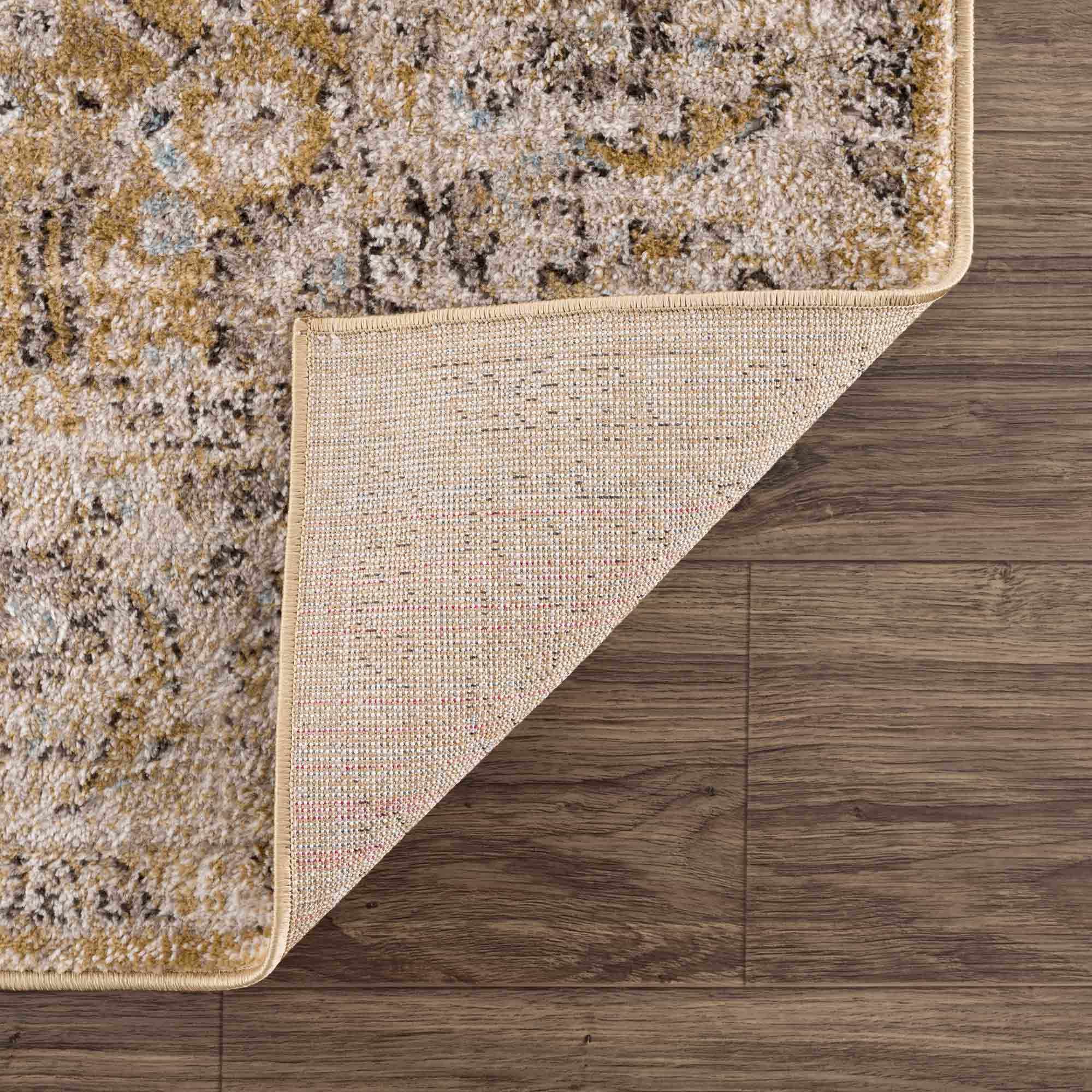 Anana Gold & Beige Area Rug - Clearance by Boutique Rugs