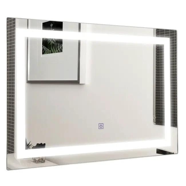 27.5 inch LED Touch Sensor Wall Mounted Corded Bathroom Mirror by HomePacific
