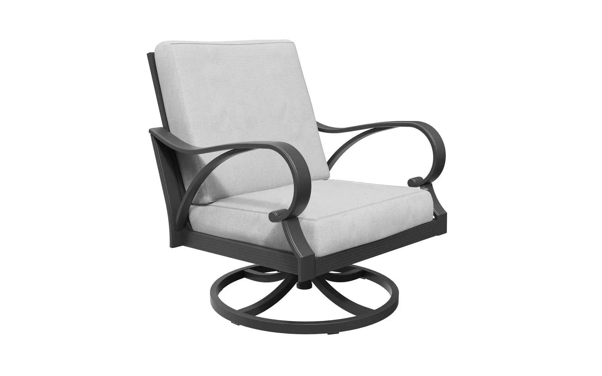 Puget 4-Piece Aluminum Living Room Set With Swivel Chairs by Outdoor-USA®