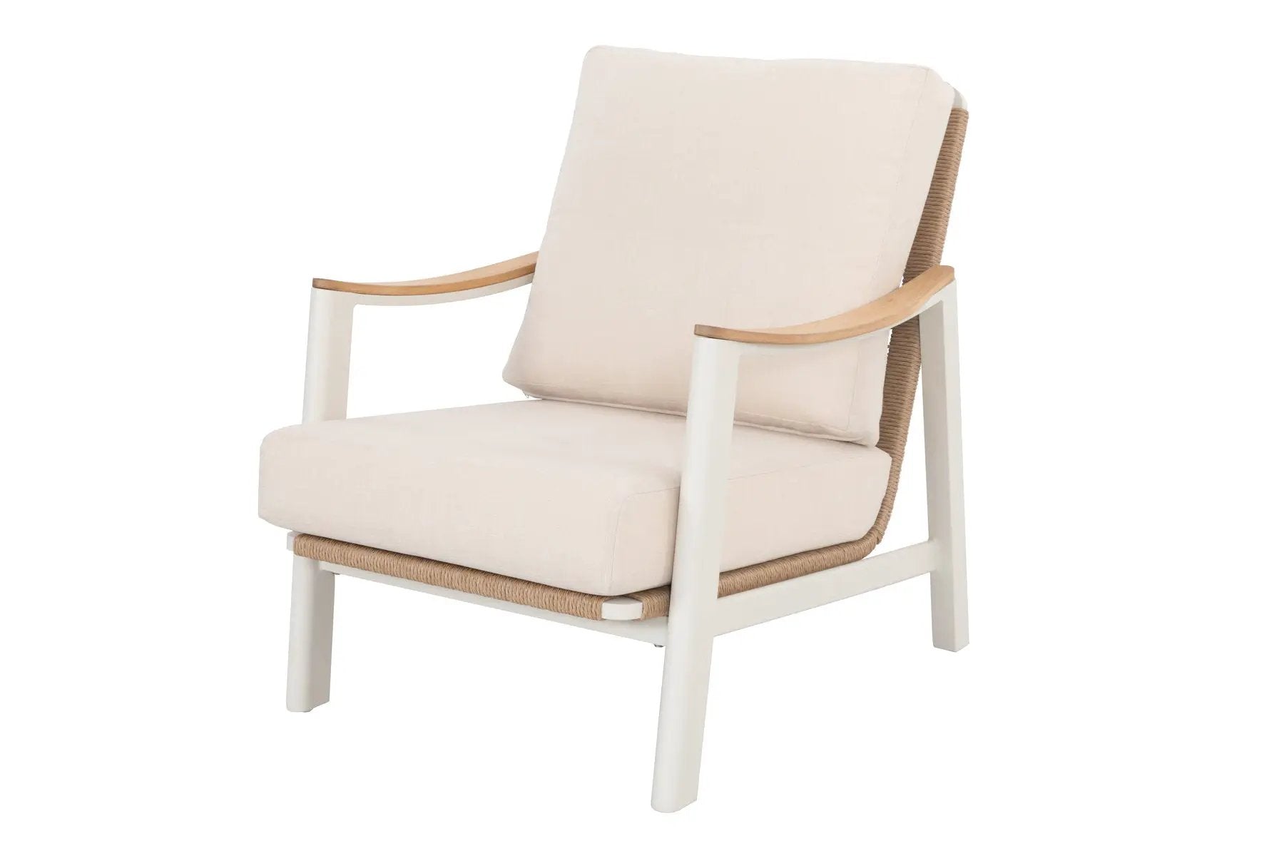 Riesling 4-Piece Wicker And Teak Living Room Set by Outdoor-USA®