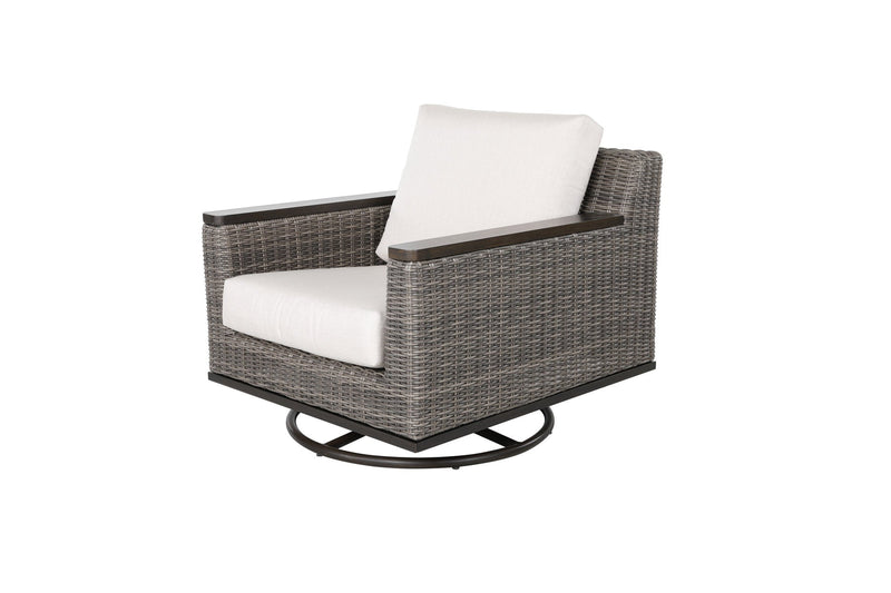 Owens 4-Piece Aluminum Living Room Set With Swivel Chairs by Outdoor-USA®