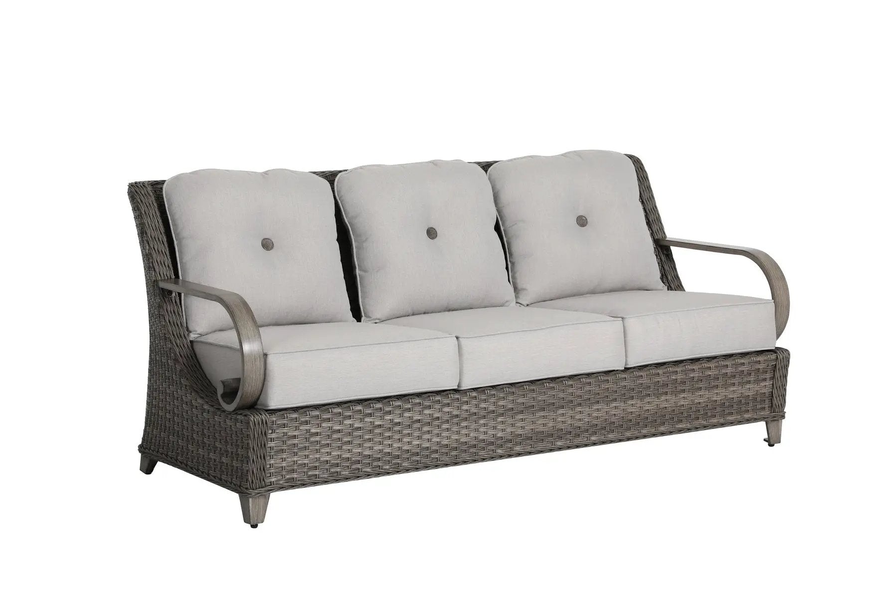 Brooks 4-Piece Aluminum Living Room Set With Swivel Chairs by Outdoor-USA®