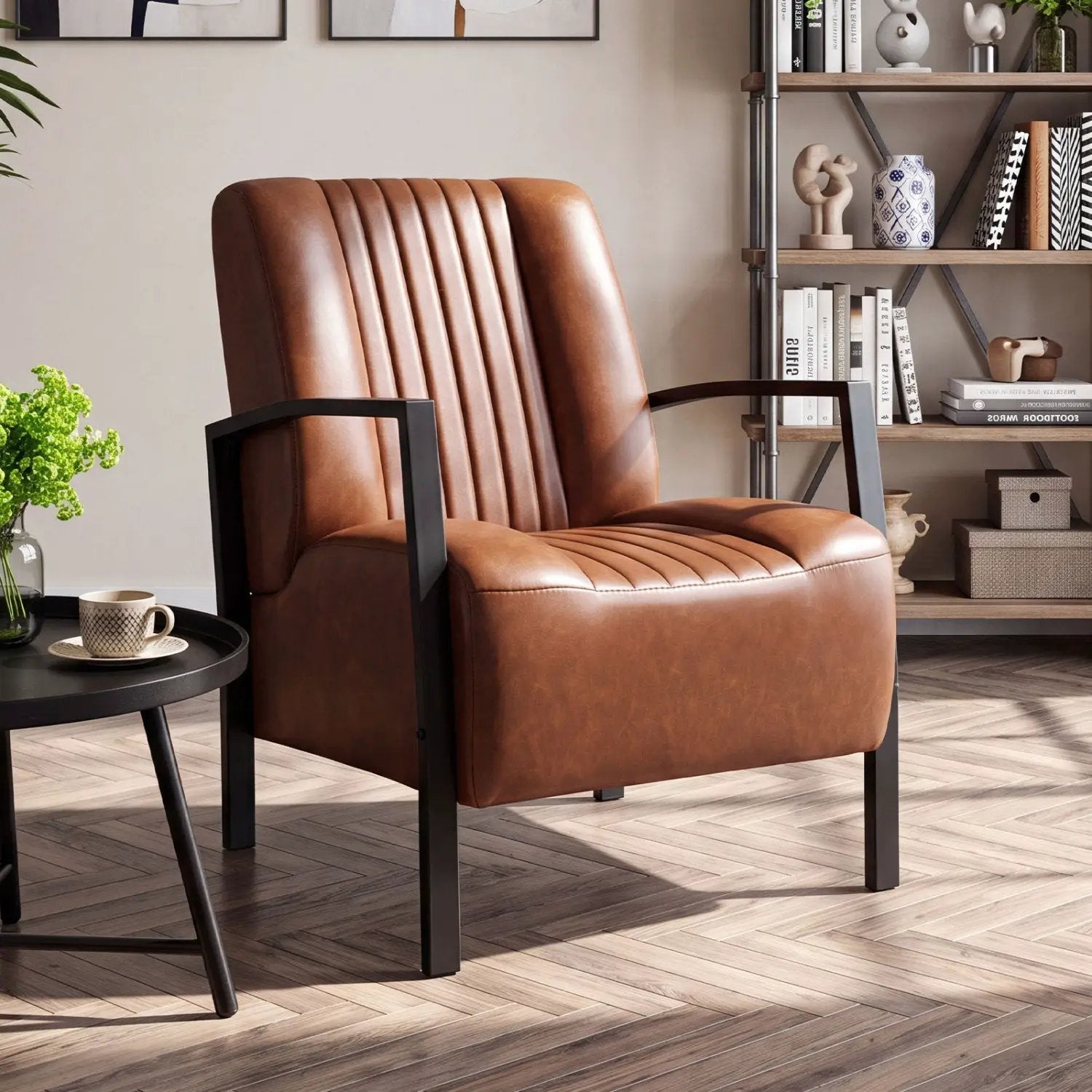 Upholstered Accent Chair with Padded Seat and Armrests by DirectDeals