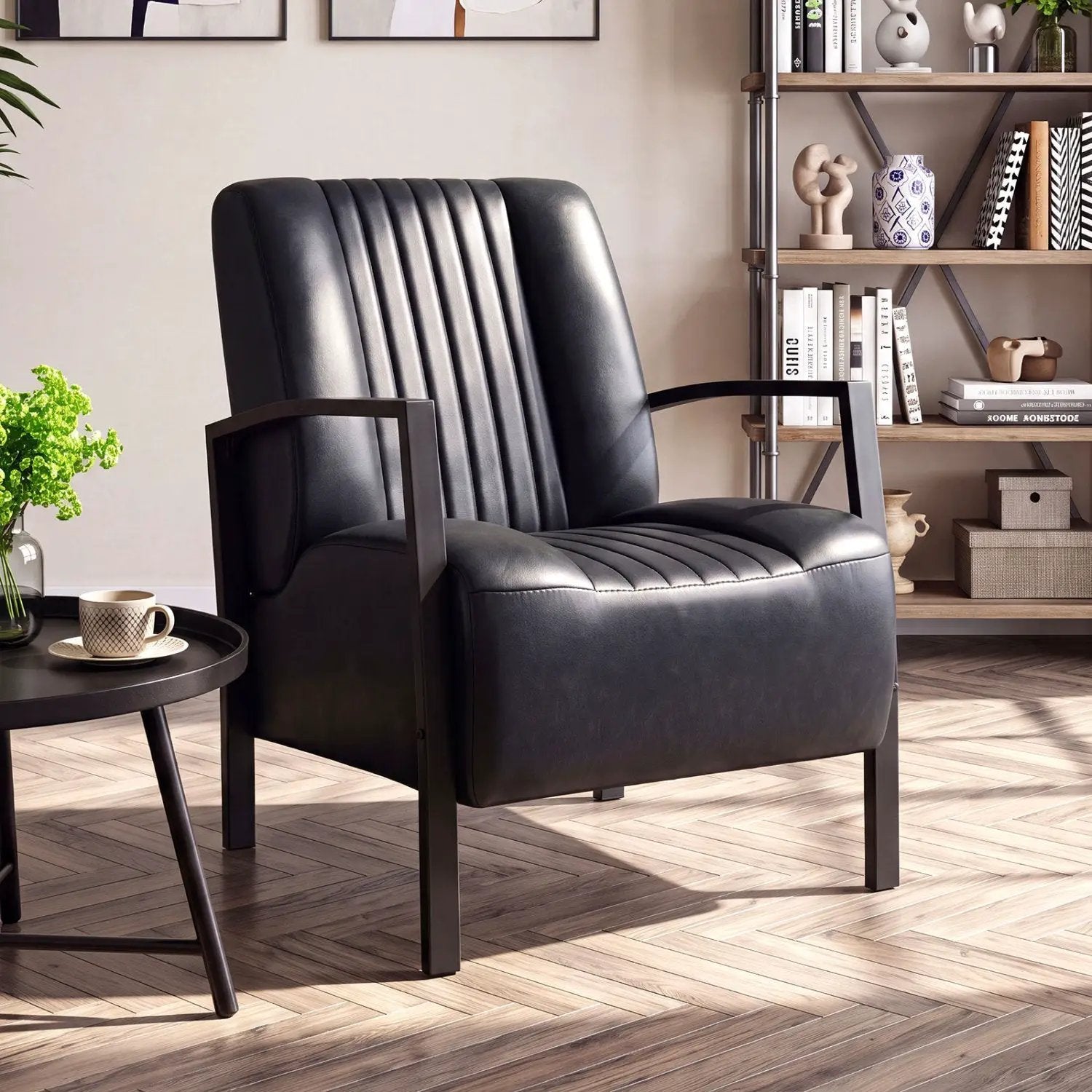 Upholstered Accent Chair with Padded Seat and Armrests by DirectDeals