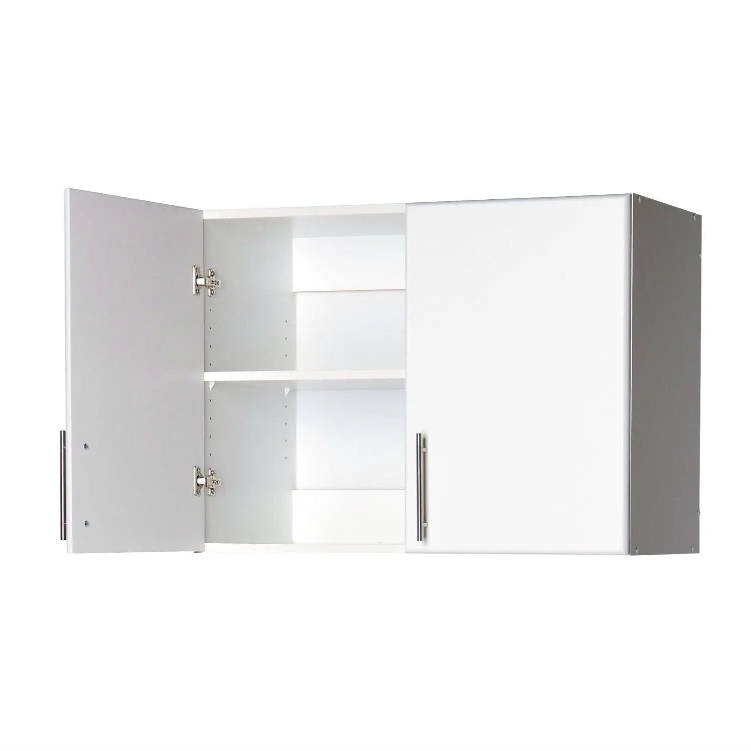 White Wall Cabinet with 2 Doors and Adjustable Shelf by HomePacific