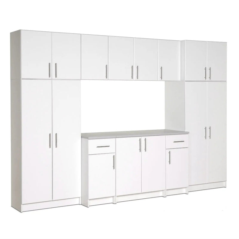 White Wall Cabinet with 2 Doors and Adjustable Shelf by HomePacific