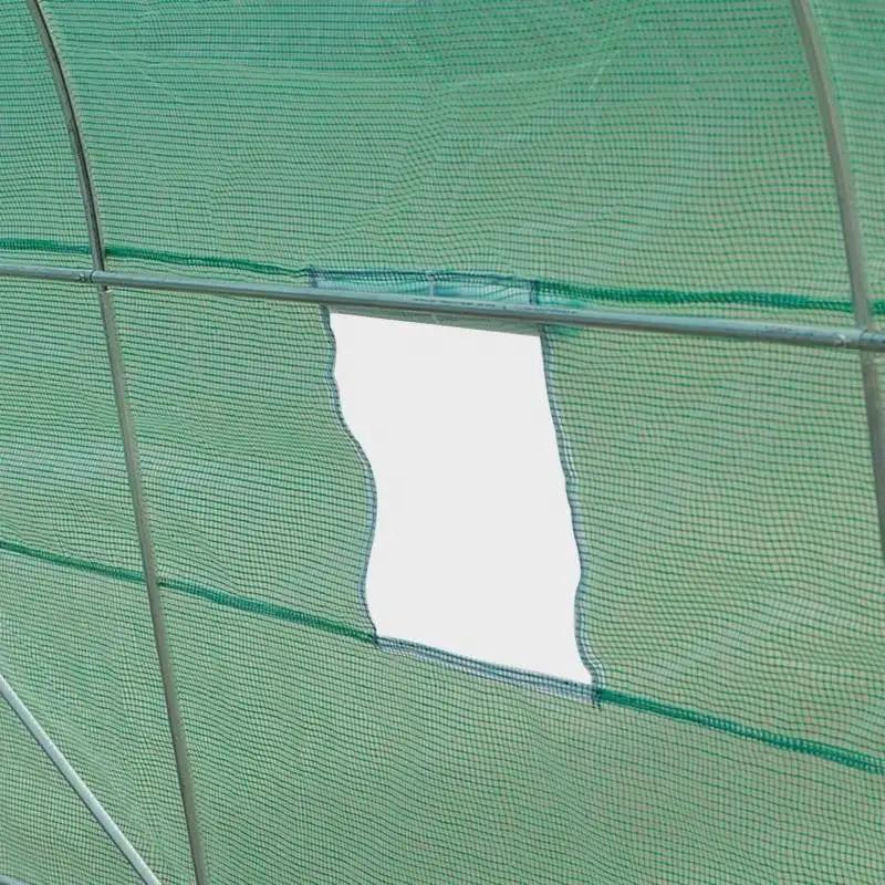 14.5 ft x 6.3 ft Outdoor Greenhouse with Green PE Cover and Sturdy Steel Frame by HomePacific