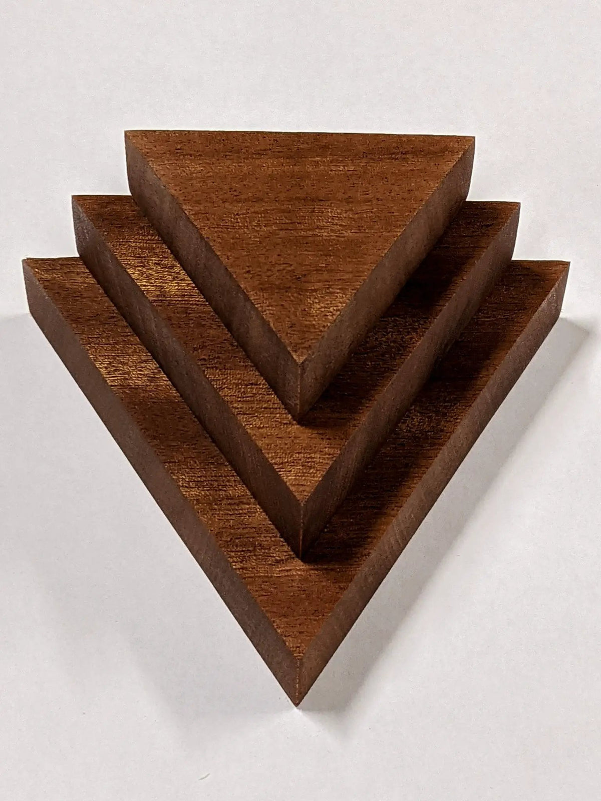 Small Triangle Display Shelf in Mahogany, photo 4 of 10