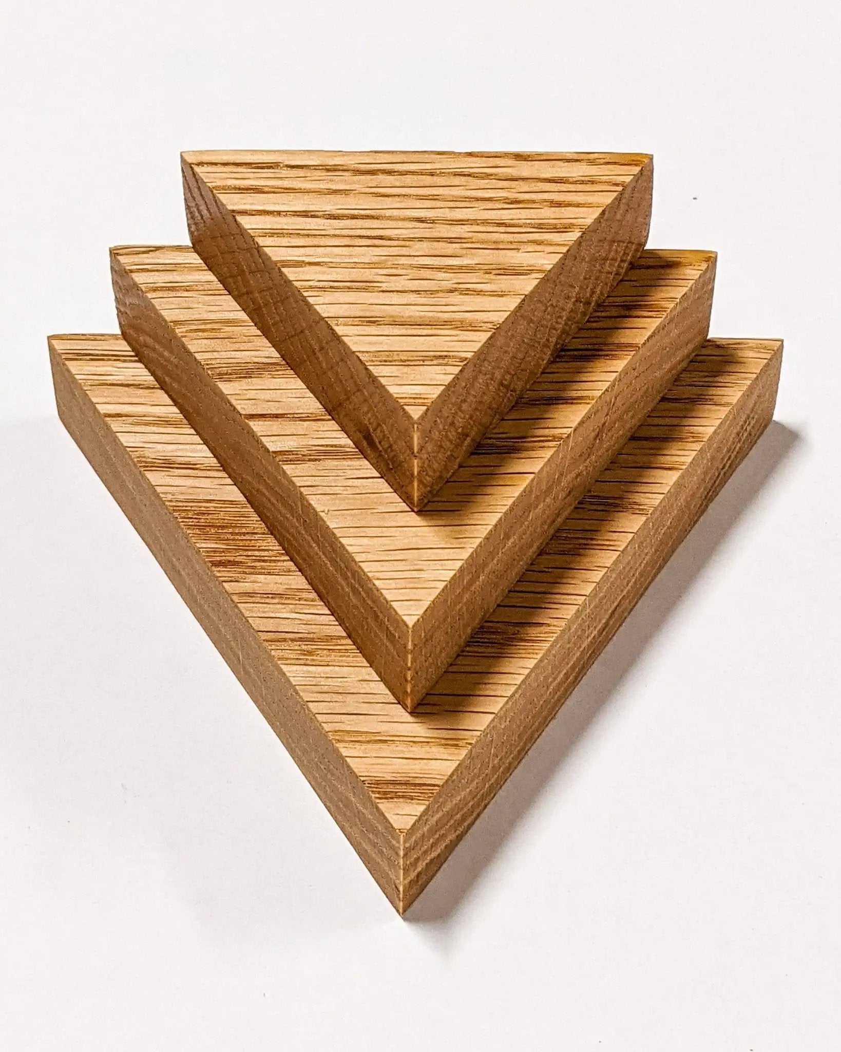 Small Triangle Display Shelf in Mahogany by NookWoodworking