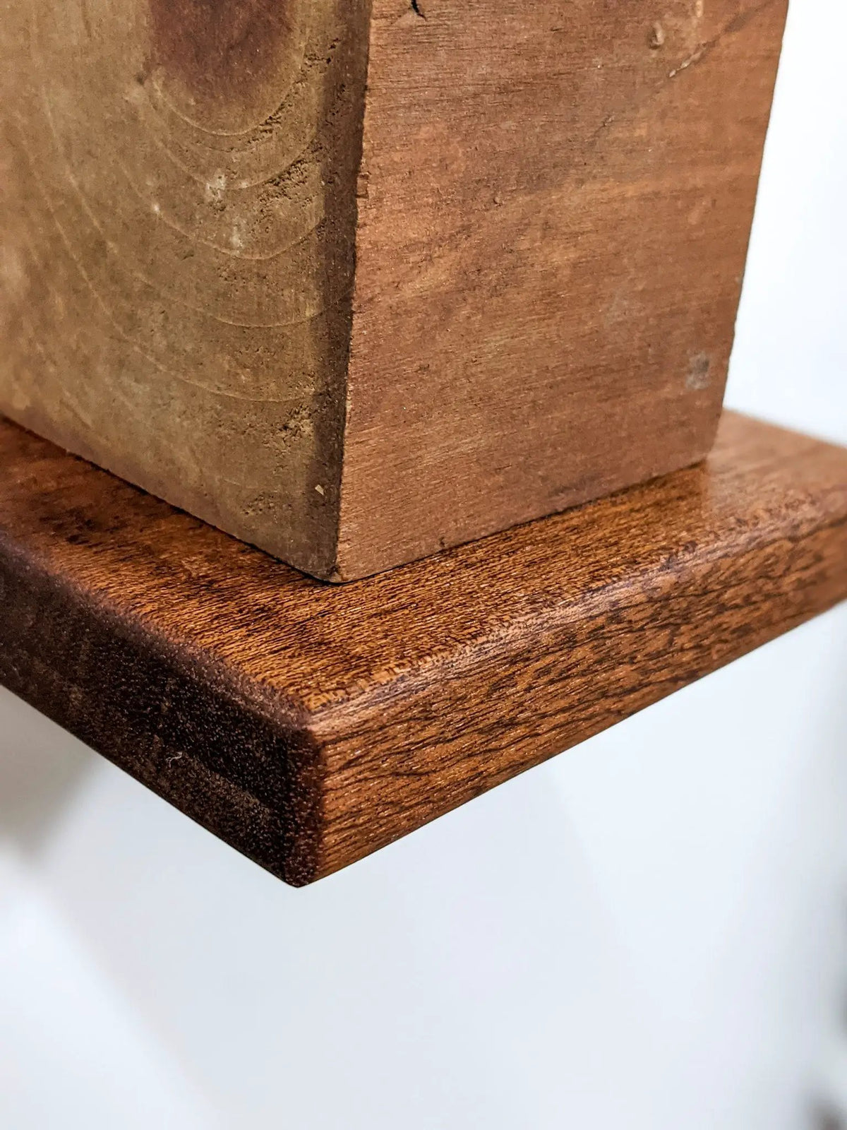 Small Square Display Shelf in Mahogany, photo 4 of 9