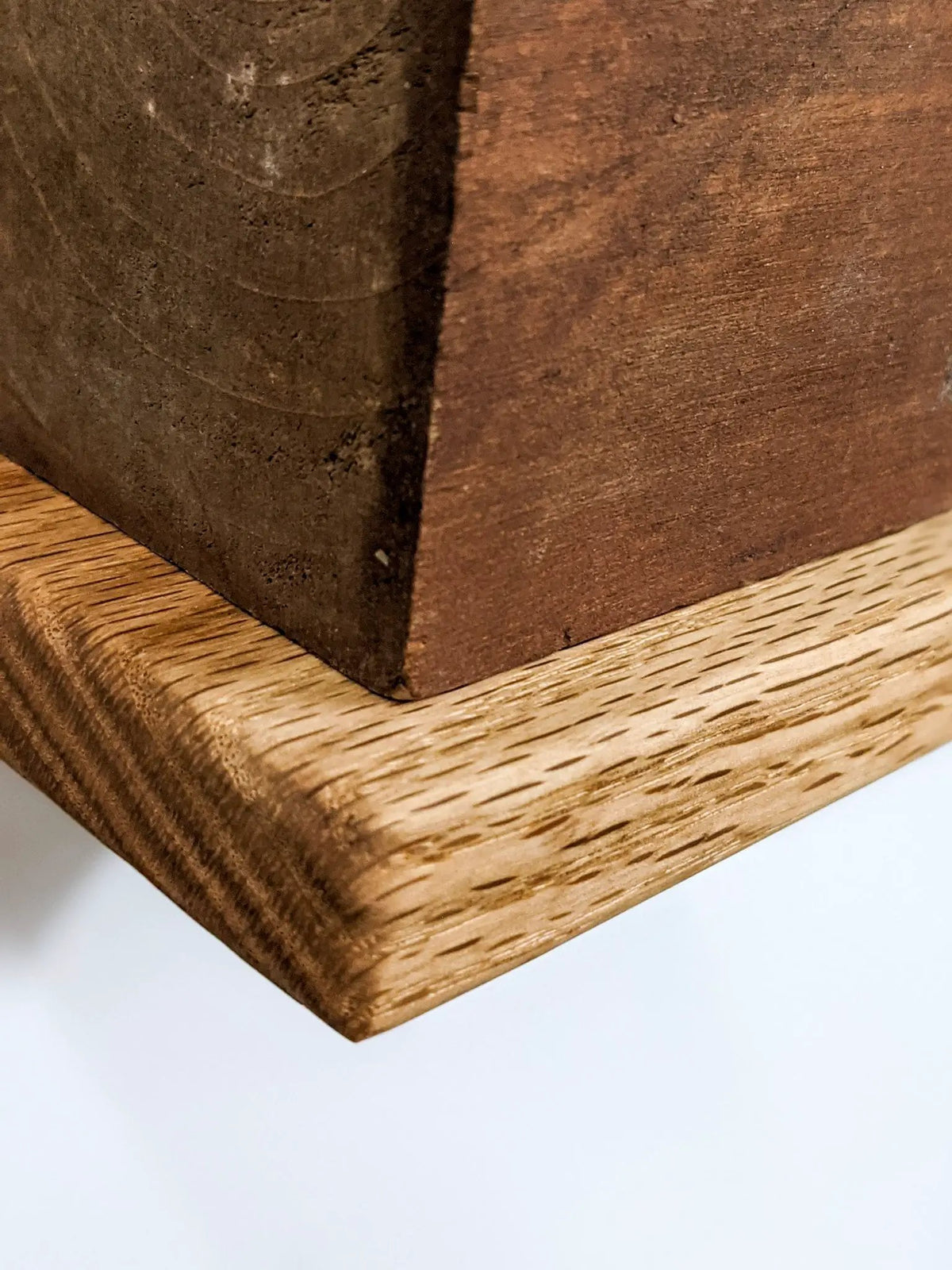 Small Square Display Shelf in Oak, photo 4 of 10