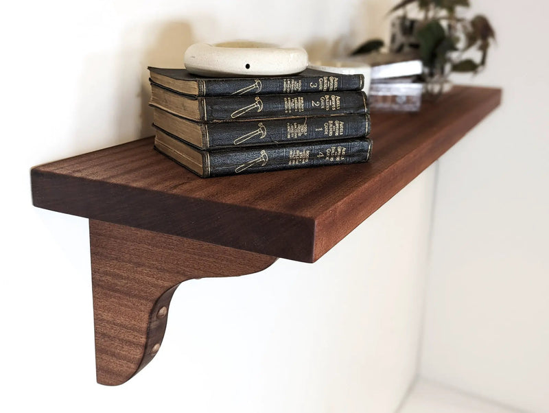 Solid Wood Brackets in Mahogany or Oak by NookWoodworking