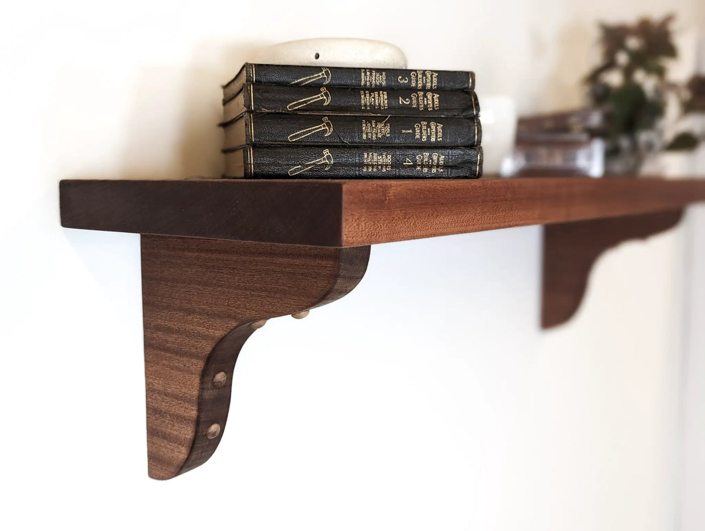 Solid Wood Shelf Brackets (Corbels) for Wall Shelves by NookWoodworking