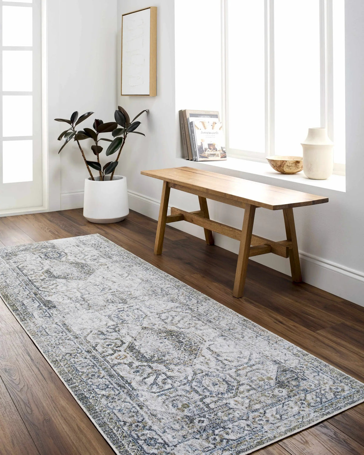Annlea Washable Area Rug, installed in a room
