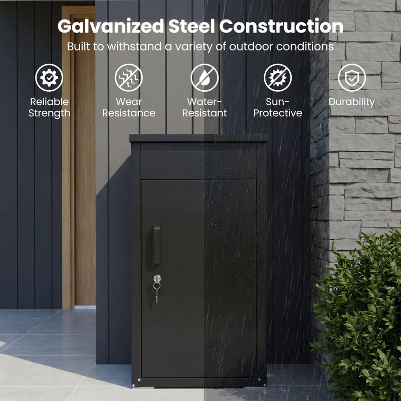 Package Delivery Box with Anti-Theft Board and Lockable Door by DirectDeals