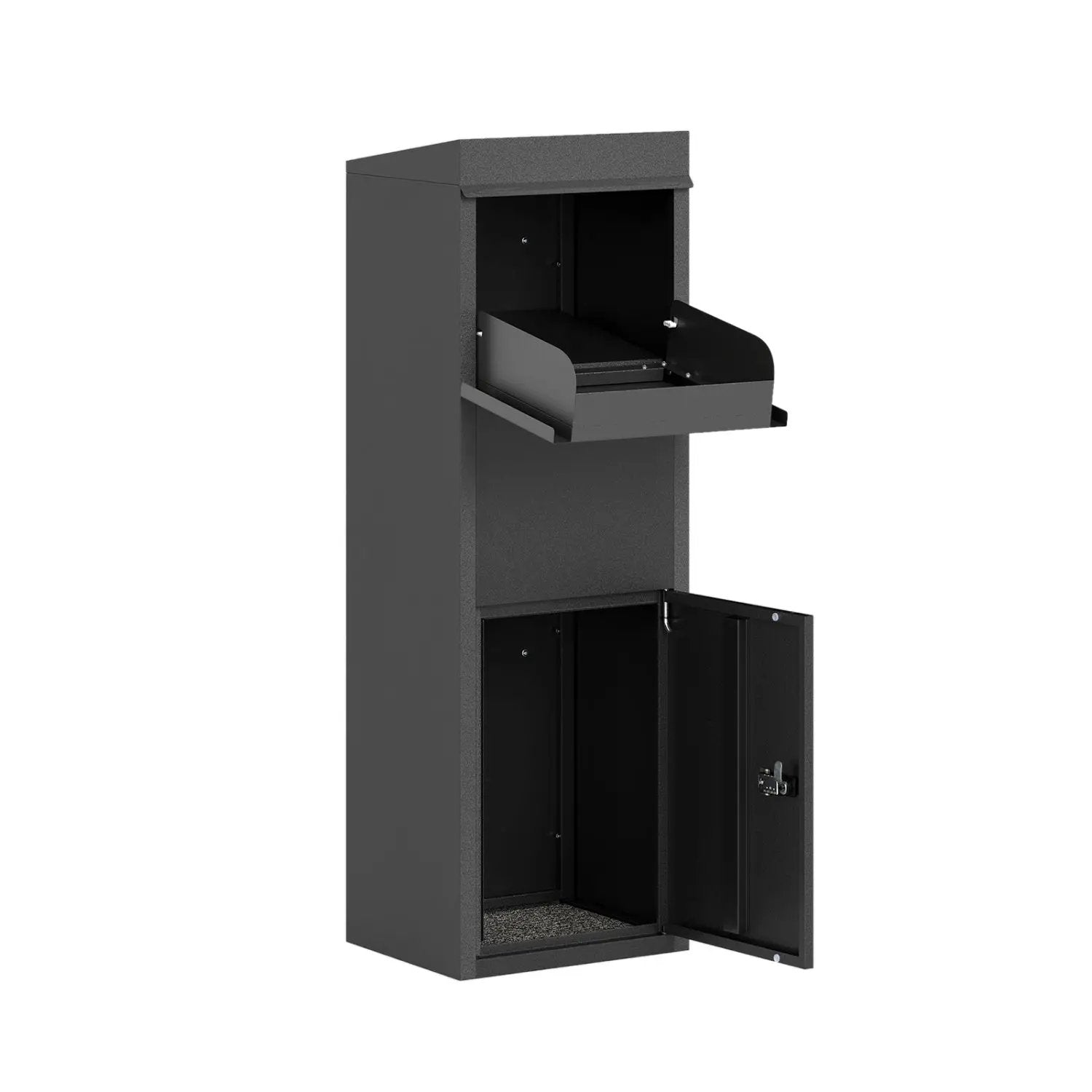 Package Delivery Box for Outside with Anti-Theft Baffle Sloped Roof by DirectDeals